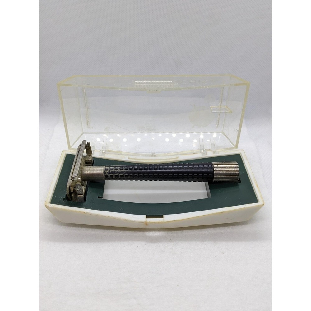 Schick 1965 Safety Razor Eversharp Double Edge Razor With Case - Picture 3 of 11